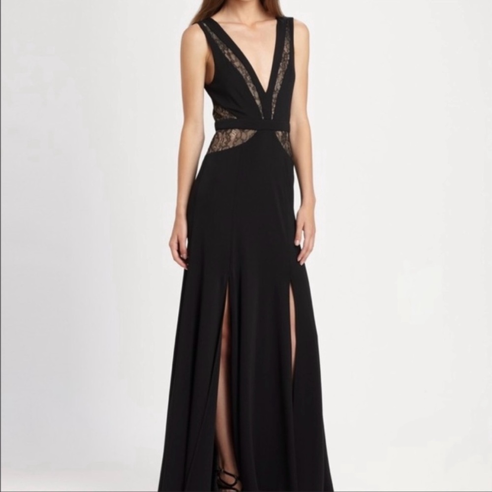 BCBGMaxAzria Sophie Lace Trim Dress